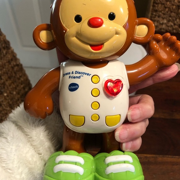 Vtech Dress & Discover Friend Talking Monkey Lights  Sounds Learning Toy Toddler - Picture 10 of 13